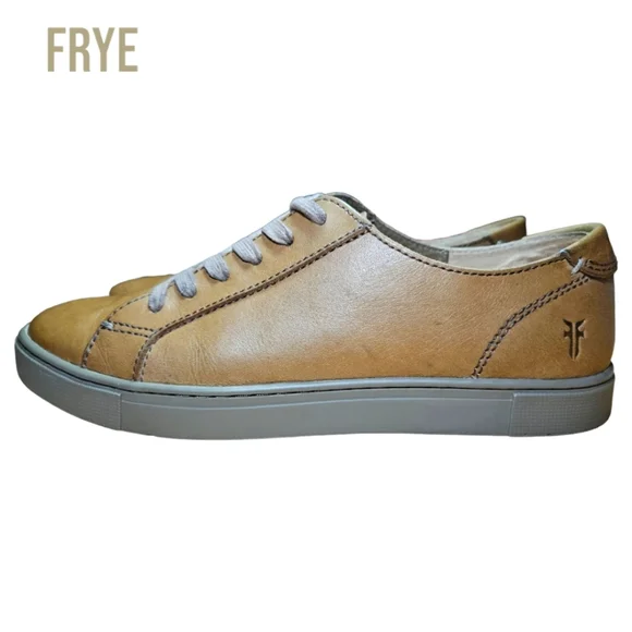 Frye Gemma Low Lace Leather Sneaker - Picture 1 of 10